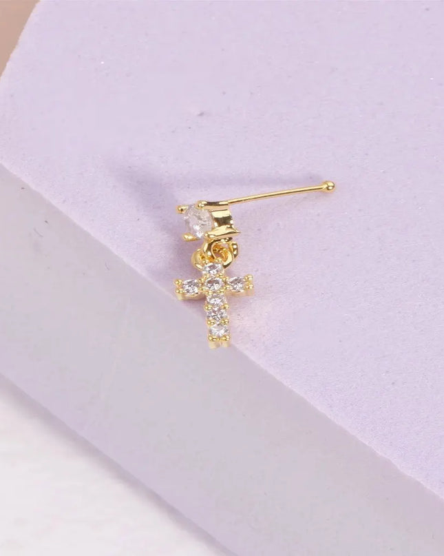 Nose Rings Studs for Women Nose Piercings Jewelry Nose Rings Bone Shape Nose Studs Screw Hypoallergenic Nostril