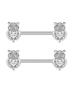2714-SR / Nipple Rings / body|Heart