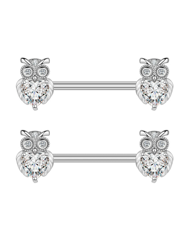 2pcs Animal Plant Series Nipple Piercing Shield Barbell for Women Both Sides Screwed Sexy Body Nipple Ring Piercings Nombril