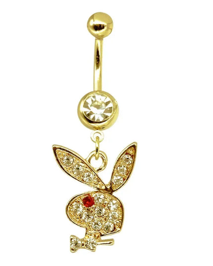 Belly Button Rings for Women Bunny Navel rings Gold color Rabbit Belly Rings Gem stone Belly Piercing Jewelry Body Jewelry