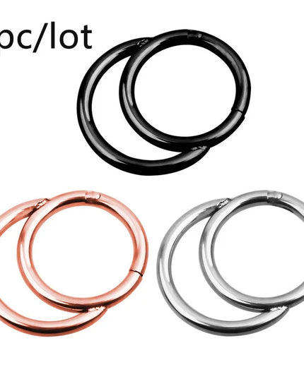 3/4/5/8/10/15/30pcs/lot Fake Nose Studs Ring Piercing Sets L-S-Shaped Curved Nose Rings Pack Steel Star Heart Moon Nose Jewelry