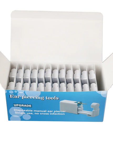 Ear Piercing Gun Disposable Disinfect Safety Earring Piercer Kit Studs Nose Ring Piercing Machine Body Jewelry Tool 17 Colors