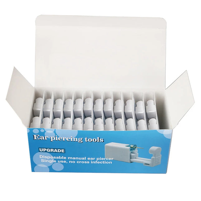 Ear Piercing Gun Disposable Disinfect Safety Earring Piercer Kit Studs Nose Ring Piercing Machine Body Jewelry Tool 17 Colors