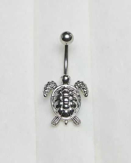 Retro Sea Turtles Belly Button Nail Rings Stainless Steel Anti Allergy For Women Belly Piercing Jewelry Gift