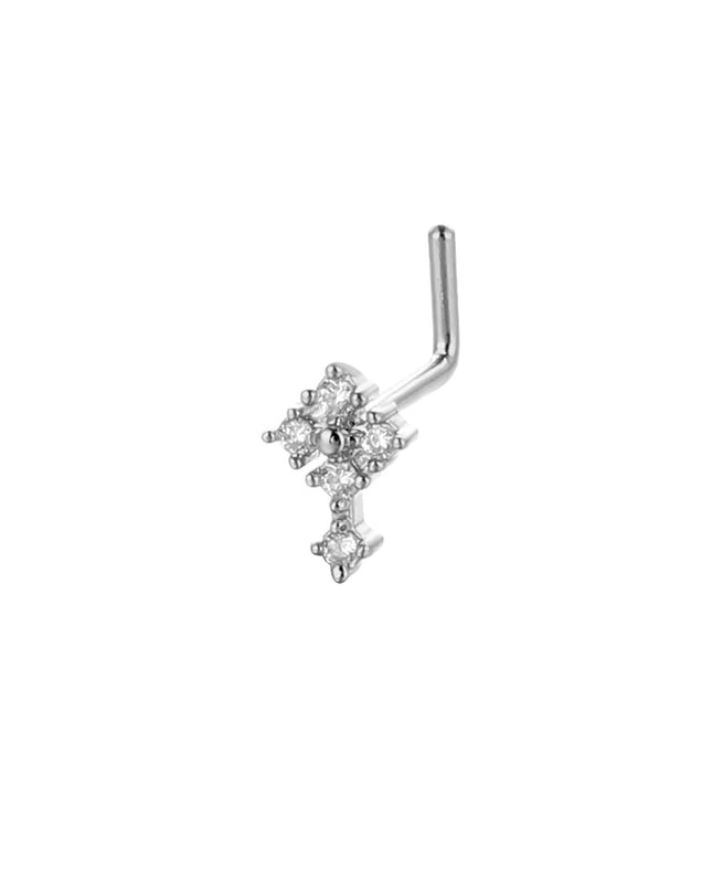 20G Cross Nose Rings for Women for Men L Bend Nose Studs Hoop Nose Ring Body Piercing Jewelry Fashion Trendy
