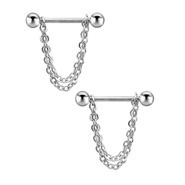 1 Pair Heart Barbell Nipple Ring Piercing Helix Piercing Sexy Nipple Jewelry High Quality Zircon Nipple Rings For Women Oreja