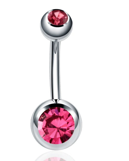 1PC Stainless Steel Belly Button Piercing Body Jewelry Women Cubic Zirconia Drop Dangle Earring Navel Piercing ombligo