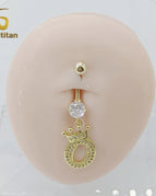 O Belly Ring / Navel & Bell Button Rings / China Mainland|10mm Titanium Bar|body|Geometric