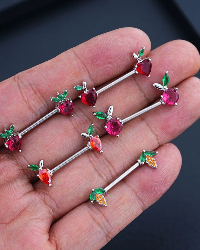2pcs Animal Plant Series Nipple Piercing Shield Barbell for Women Both Sides Screwed Sexy Body Nipple Ring Piercings Nombril