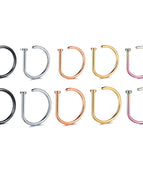 10pcs-Mixed / 20G(0.8mm-Dia.8mm)