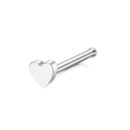 Bobisty 1Pc Nose Rings for Women Men Surgical Stainless Steel Retainer Clear Nose Rings Hoops Cartilage Tragus Piercing Jewelry