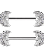 1Pair 14 / Nipple Rings / body|Geometric