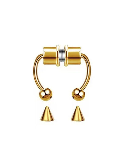 Stainless Steel Magnet Nose Ring Fake Piercing Horseshoe Rings Nose Clip Non-pierced Nose Hoop Fashion Women Men Body Jewelry