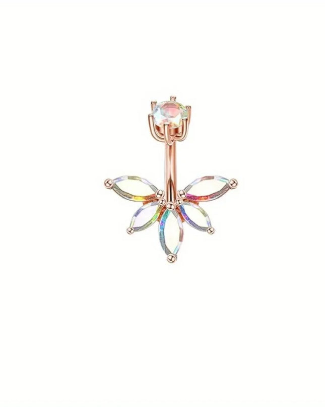 BESTEEL Belly Button Rings Stainless Steel Nipple Rings 14G Navel Barbell Belly Piercing Nipple Piercing Jewelry for Women