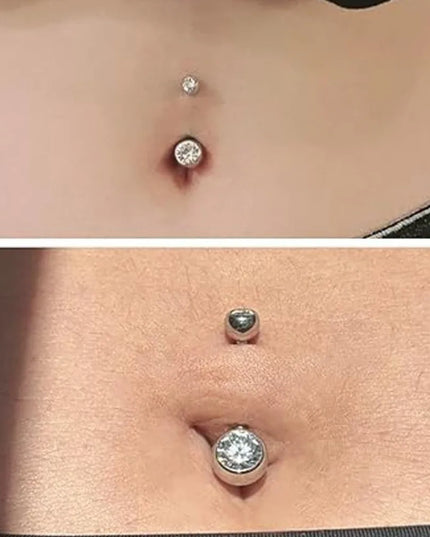 Fashion Titanium Material Belly Button Rings Curved Dangle Design Navel Piercing Belly Rings Body Piercing