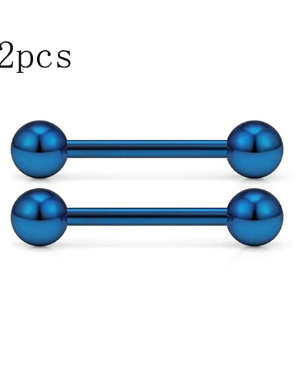 14G Tongue Rings Nipple Rings Surgical Steel Barbell Nipplering Body Piercing Jewelry for Women Men 12MM 14MM 16MM 18MM Bar Leng