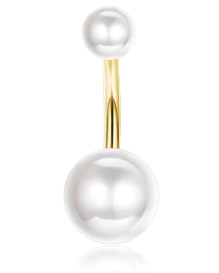 Bobisty Belly Button Bar for Women 316L Surgical Stainless Steel Button Piercing Belly Button Rings Navel Belly Piercing Jewelry
