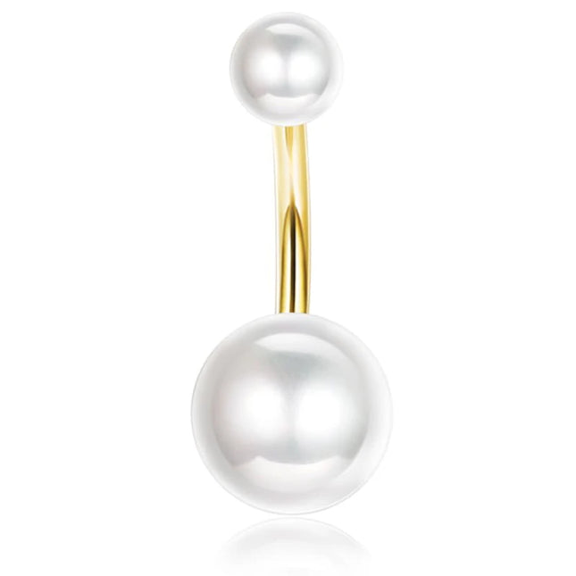 Bobisty Belly Button Bar for Women 316L Surgical Stainless Steel Button Piercing Belly Button Rings Navel Belly Piercing Jewelry