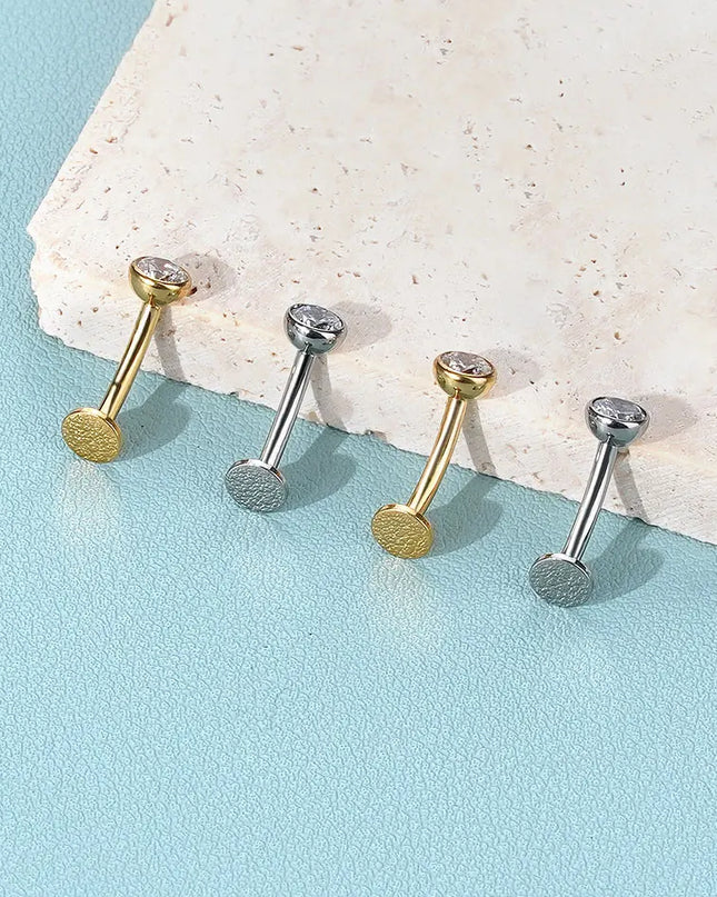 1PC Floating Belly Button Rings Titanium Curved Barbell Navel Piercing 14G 10/12mm Belly Bar Navel Earrings Sexy Jewelry Women