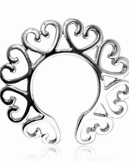 Straight Rod Snake Wing Nipple rings Breast Ring Heart Shaped Adjustable Nipple Piercing Human Jewelry