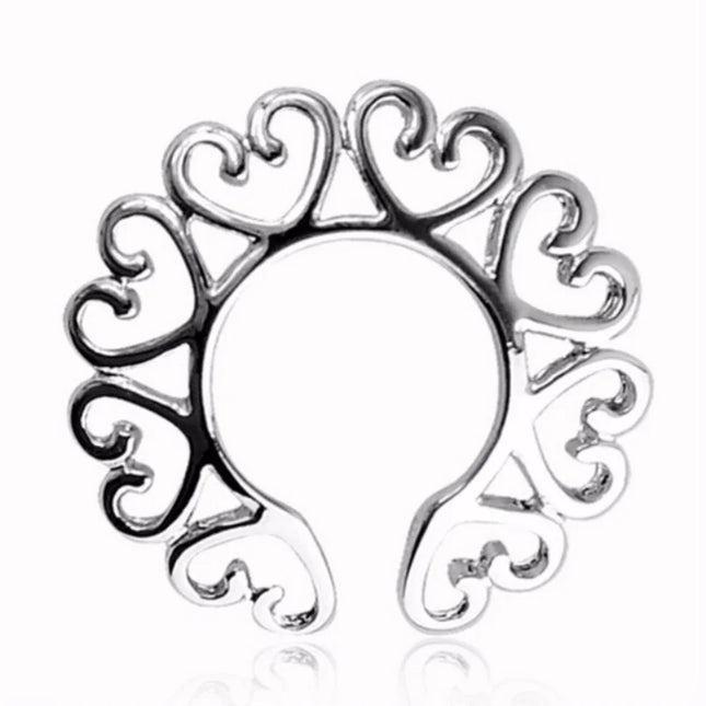 Straight Rod Snake Wing Nipple rings Breast Ring Heart Shaped Adjustable Nipple Piercing Human Jewelry