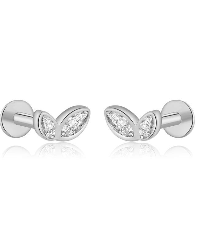 ANDYWEN 925 Sterling Silver 6mm Proud Milky Way  Queen Flash Baby Angel Piercing Screw Pendientes Stud Earring Women Clips Jewel