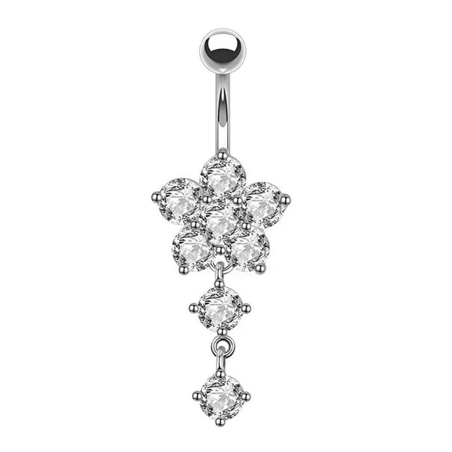 1Pc Surgical Steel Belly Button Ring Navel Nombril Piercing CZ Belly Ring Sexy Women Belly Piercing Body Jewelry Ombligo 14G