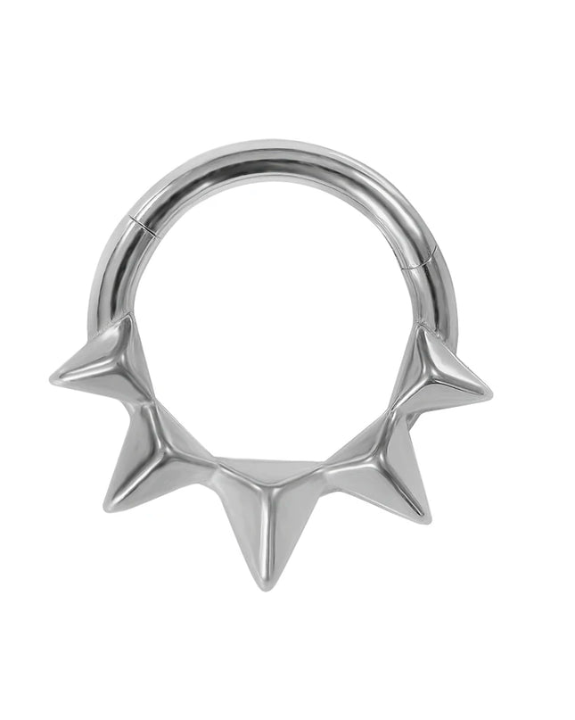 Thorns Septum Piercing Nose Ring Daith 316L Stainless steel Clicker Helix Conch Cartilage Earring Segment BodyJewelry