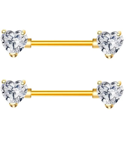 Nipple Piercing Jewelry 14G Stainless Steel Nipple Rings for Women Heart Butterfly Flower Bow Nipple Barbells