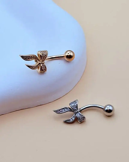 Bow Belly Button Ring Navel Piercing Sexy Belly Rings Body Piercing Navel Rings