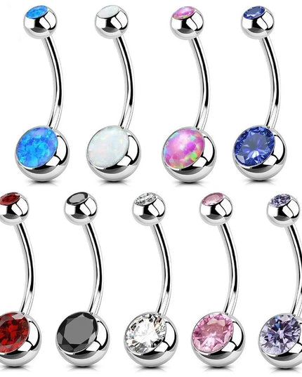 Sexy Titanium Material Belly Button Rings Curved Dangle Design Belly Piercing Jewelry Body Jewelry Body Piercing