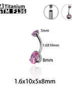 5-Pink Zircon / Navel & Bell Button Rings / body