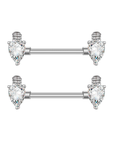 2pcs Animal Plant Series Nipple Piercing Shield Barbell for Women Both Sides Screwed Sexy Body Nipple Ring Piercings Nombril