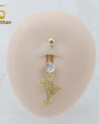 Y Belly Ring / Navel & Bell Button Rings / China Mainland|6mm Titanium Bar|body|Geometric