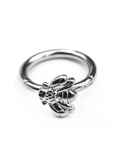 Nose Rings Hinged Segment Daith Hoop Rings Snake Bee Nose Ear Cartilage Ring Lip Septum Piercing Jewelry