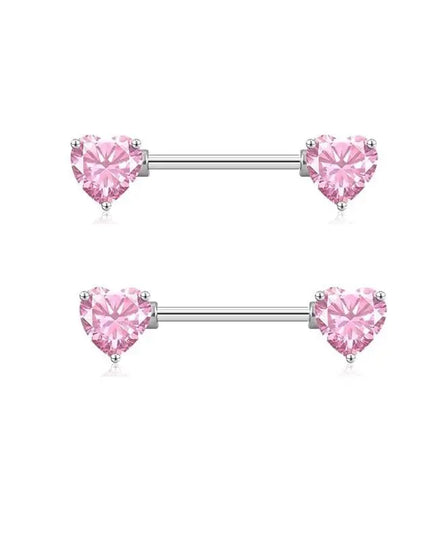 Nipple Piercing Jewelry 14G Stainless Steel Nipple Rings for Women Heart Butterfly Flower Bow Nipple Barbells