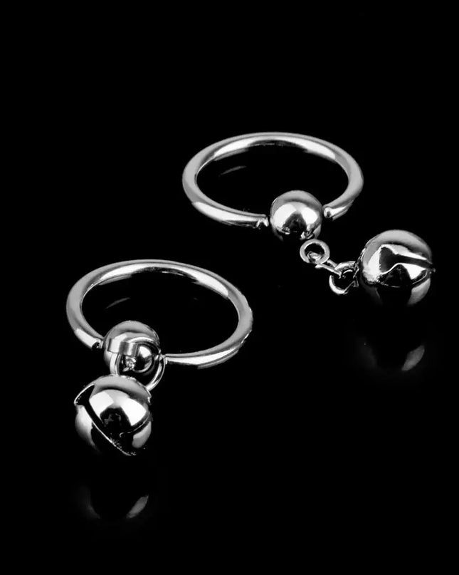 1 Pair Novelty Navel Belly Button with Bell Charm Pendant