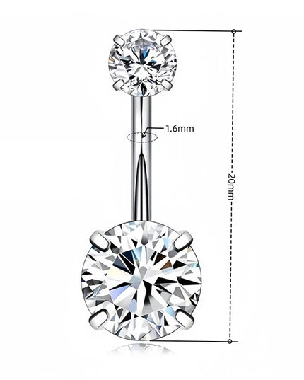 1PC Heart Belly Button Ring JewelryNavel Pircing Umbilical Pircing  Ring Navel Piercing Ring Cooper Belly Button Piercing Ring