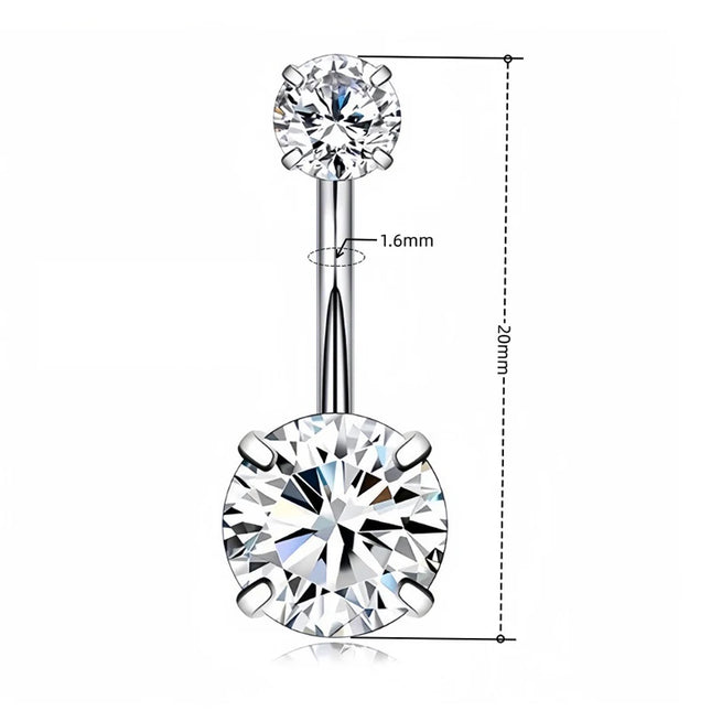 1PC Heart Belly Button Ring JewelryNavel Pircing Umbilical Pircing  Ring Navel Piercing Ring Cooper Belly Button Piercing Ring