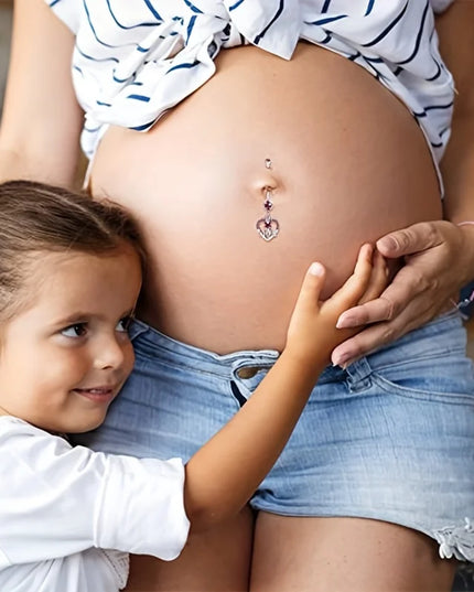 Pregnancy Belly Button Rings Long Bar 38mm Sport Maternity Flexible Bioplast Clear Navel Belly Rings Piercing Retainer Jewelry