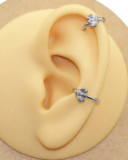 Nose Rings Hinged Segment Daith Hoop Rings Snake Bee Nose Ear Cartilage Ring Lip Septum Piercing Jewelry