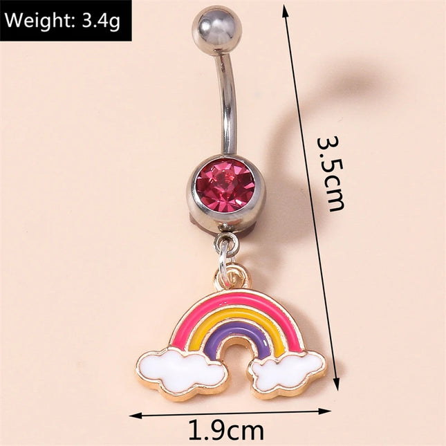 Cute Christmas Tree Belly Button Rings for Women Sexy Piercing Body Jewelry Navel Rings Girls Party Festival Jewelry Gifts