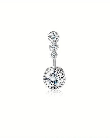 Bobisty Navel Ring 14G Heart Snake Butterfly CZ Dangling Belly Ring for Women Stunning Belly Button Piercing Jewelry