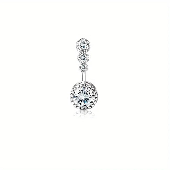 Bobisty Navel Ring 14G Heart Snake Butterfly CZ Dangling Belly Ring for Women Stunning Belly Button Piercing Jewelry