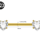 1PC Golden B / Nipple Rings / 1PC|body