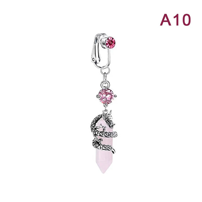 1Pcs Heart Belly Button Rings Pink 14G Women Fashion Belly Ring Dangle Cz Butterfly Punk Spider Navel Piercing Barbell Pircing