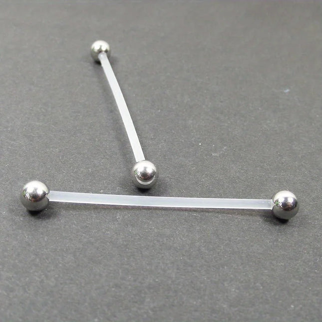 6pcs Different Sizes of Pregnant Belly Button Set, Transparent Ball Ball Love Foot Pendant,  Soft Pregnant Belly Button Piercing