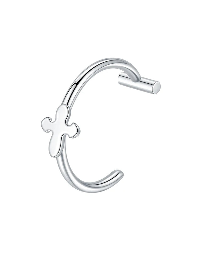1PC Stainless Steel Fake Nose Ring Hoop Septum Rings Non-Pierced C Clip Lip Ring Earring Fake Nose Piercings Women Body Jewelry