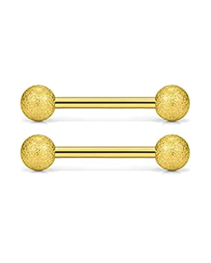 2pcs/8pcs Stainless Steel Nipple Ring Set with Rhinestones Round Balls Piercing For Woman Man Tongue Nail Stud Jewelry