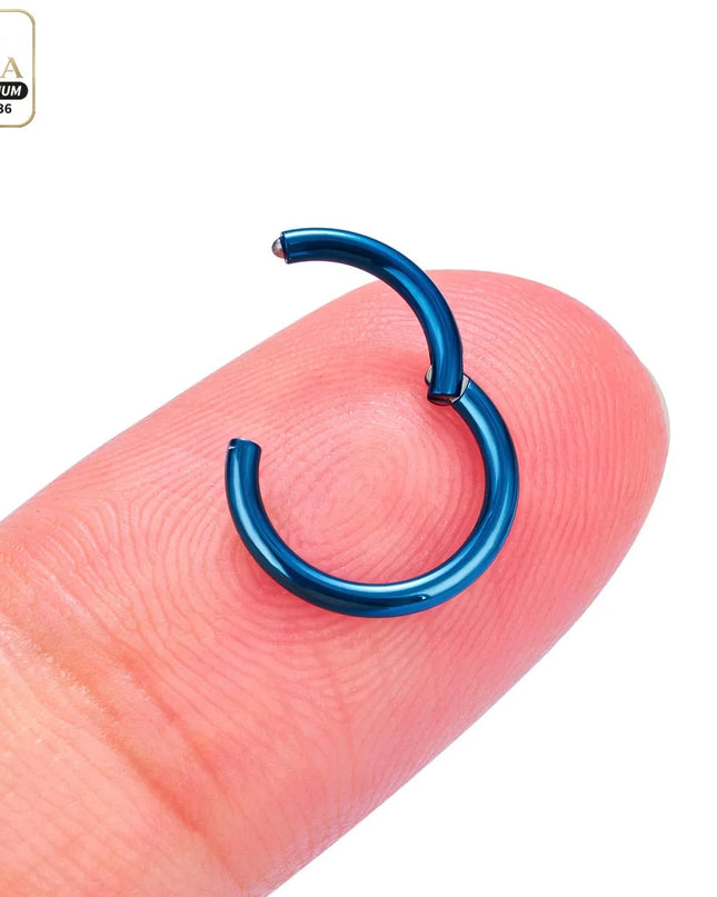 Nose Rings G23 Titanium Lip Ring For Women And Men Piercing Jewelry Hoop Earrings Mixed Color Body Clips Hinged